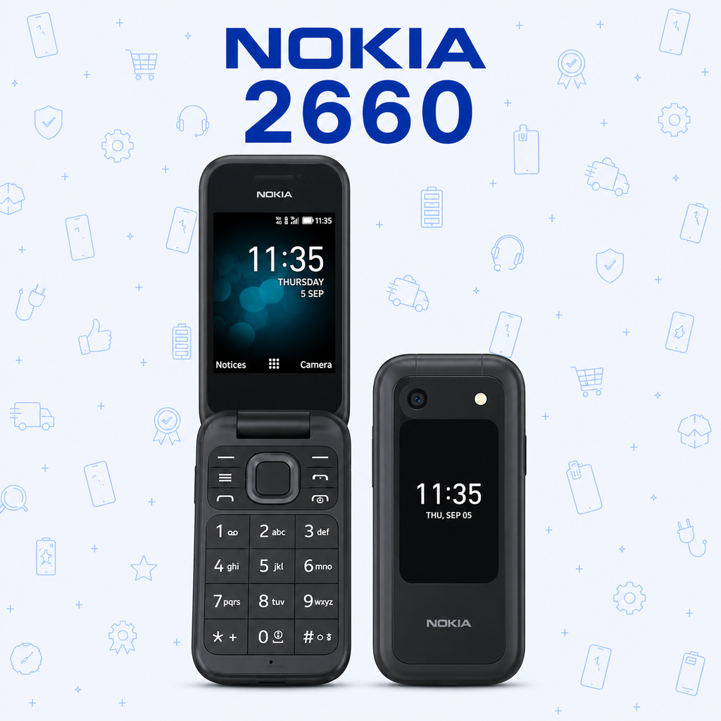 Refurbished Nokia 2660 Flip Phone – Quality Tested
