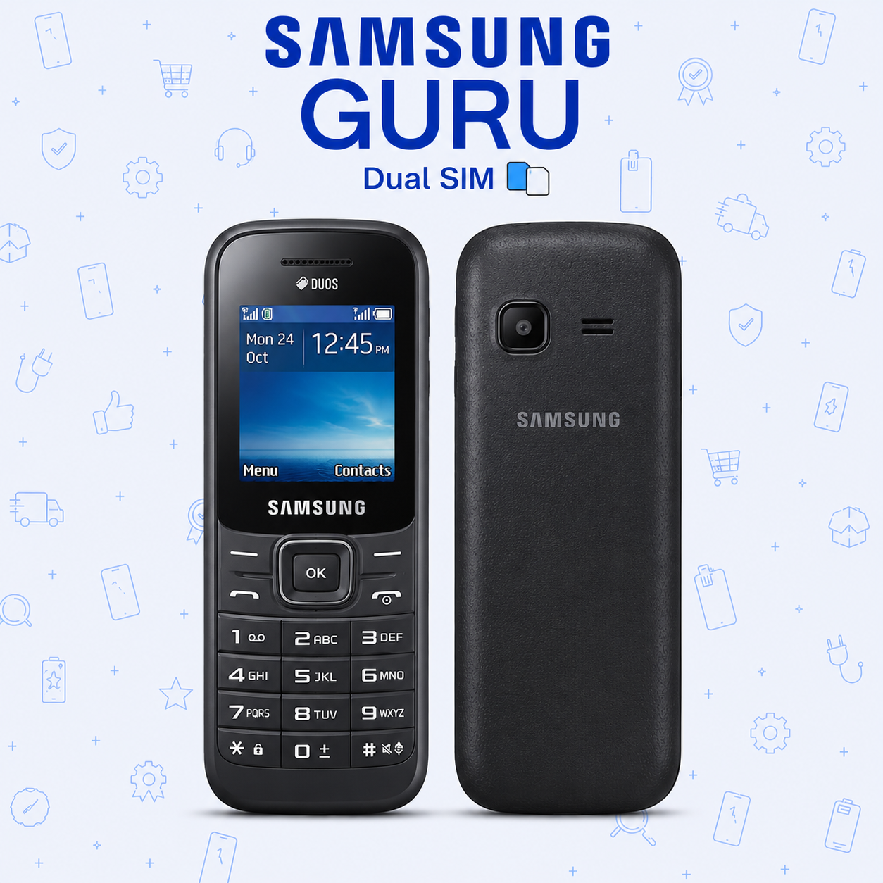 Refurbished Samsung Guru Dual SIM Keypad Phone